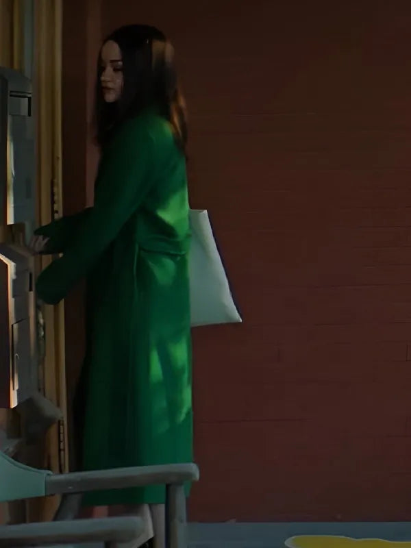 56 Days S01 Ciara Wyse Green Wool Coat