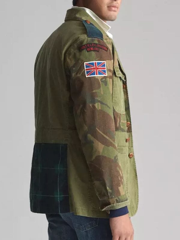 90 Day The Last Resort S02 Camo Patch Jacket Green