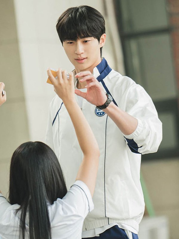Lovely Runner S01 Byeon Woo-seok White Jacket