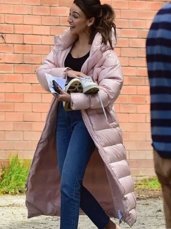 Fool Me Once S01 Maya Stern Pink Puffer Coat