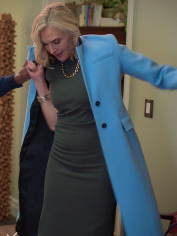 Unprisoned S02 Nadine Gregory Blue Trench Coat