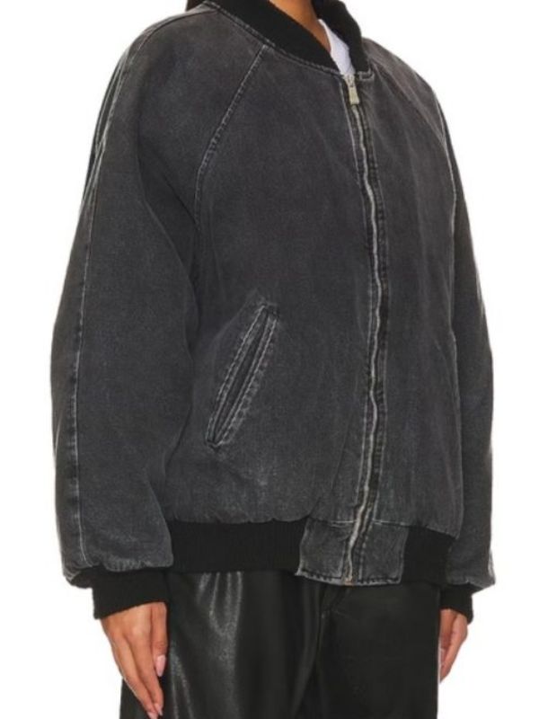 Queenie Dionne Brown Bomber Jacket