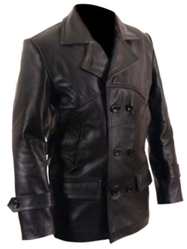 9th Doctor Black Leather Jacket