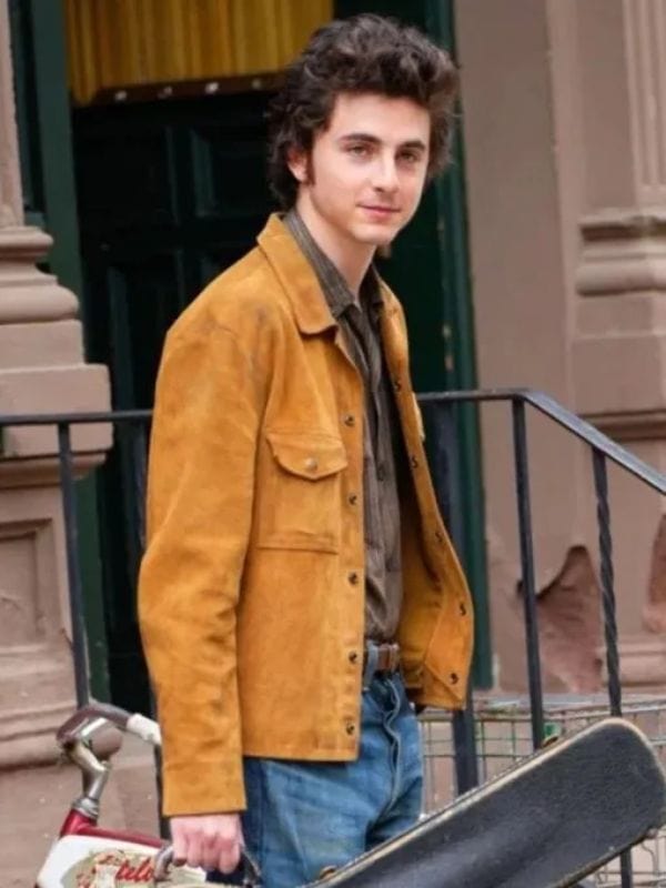 A Complete Unknown Timothée Chalamet Brown Suede Jacket Bob Dylan A Complete Unknown Timothée Chalamet Brown Suede Jacket