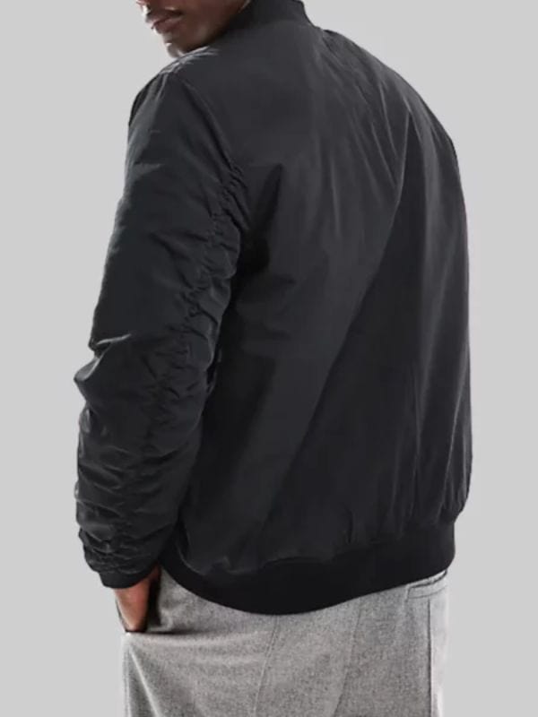 Aaron Pierre Lanterns Black Bomber Jacket