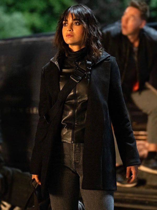 Joey Abigail Melissa Barrera Black Coat