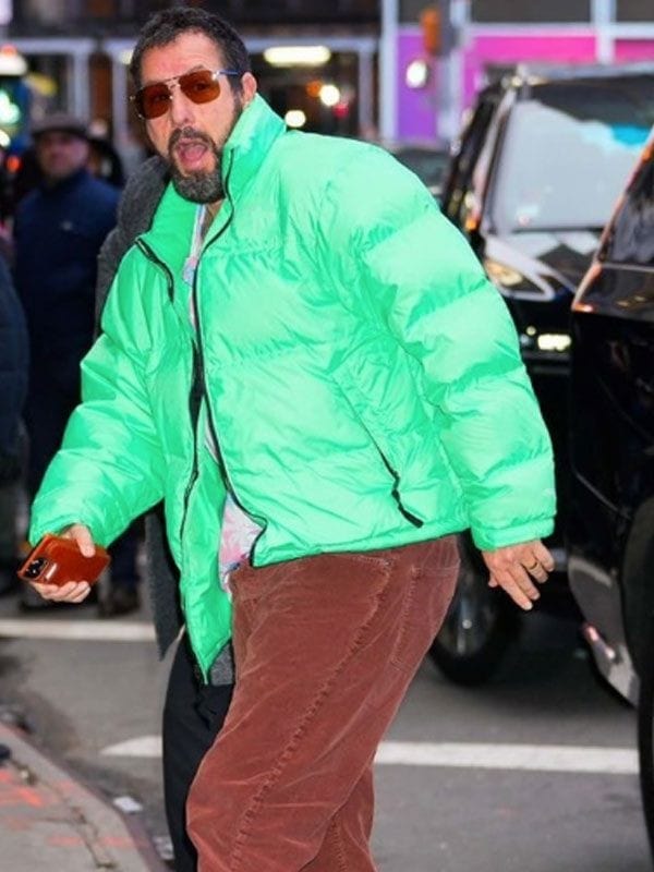 Adam Sandler Happy Gilmore 2 Puffer Jacket Green