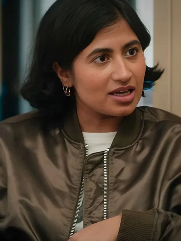 Adults S01 Amita Rao Green Bomber Jacket