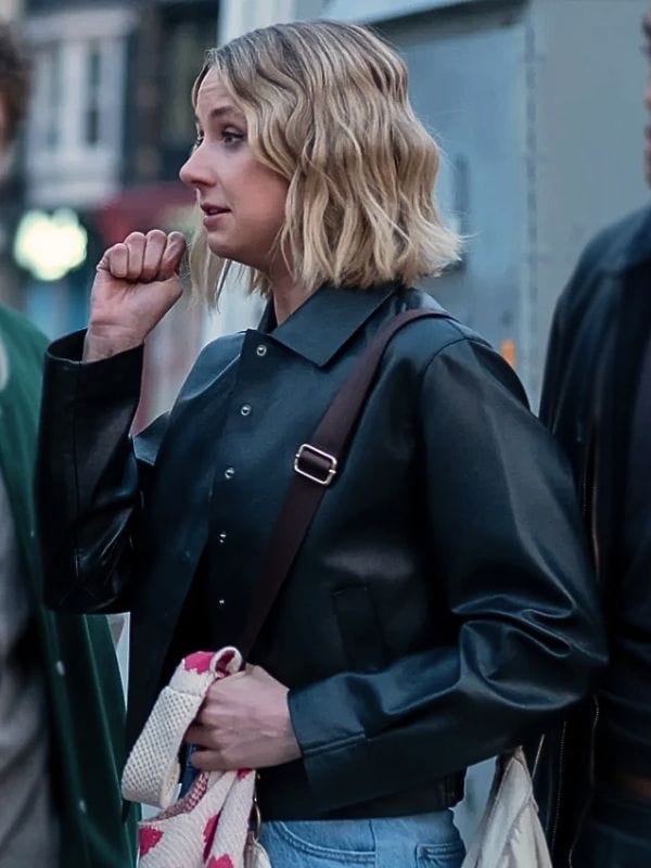 Adults S01 Lucy Freyer Black Leather Jacket