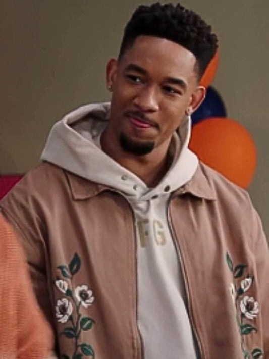 All American Homecoming S03 Damon Sims Embroidered Jacket