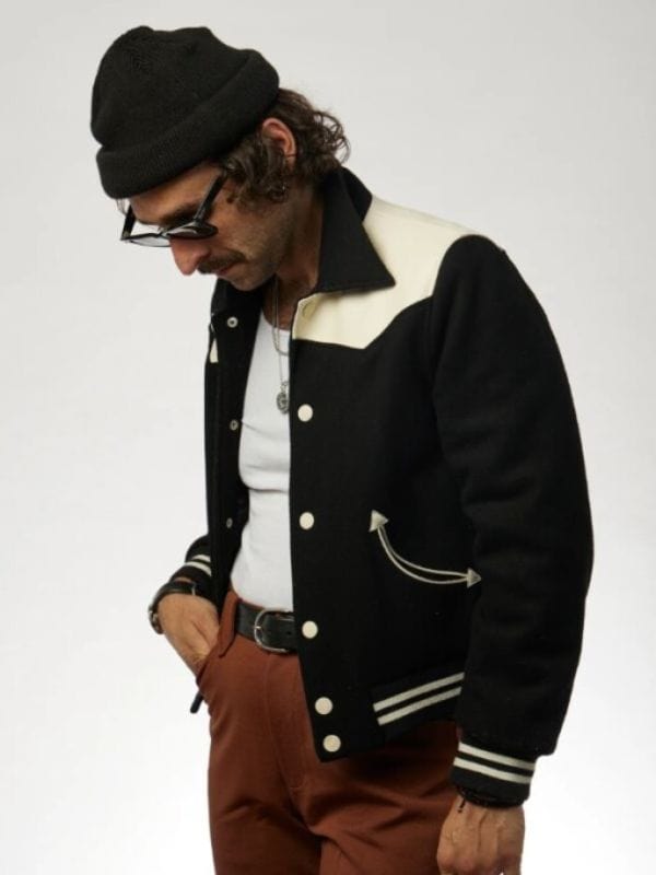 All American S06 Spencer James Black & White Jacket All American S06 Spencer James Black & White Jacket