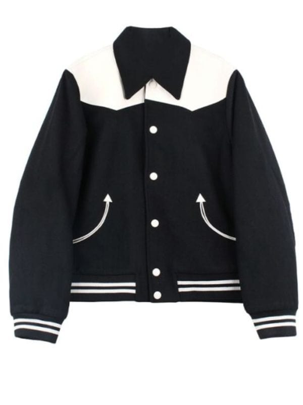 All American S06 Spencer James Black & White Jacket All American S06 Spencer James Black & White Jacket