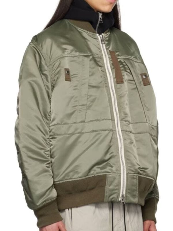 All American S06 Tamia Cooper Green Bomber Jacket All American S06 Tamia Cooper Green Bomber Jacket
