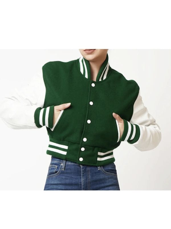 All American S07 Alexis Chikaeze Cropped Varsity Jacket All American S07 Alexis Chikaeze Cropped Varsity Jacket