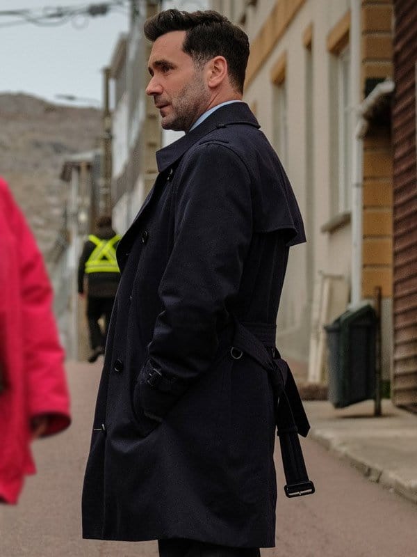 Allan Hawco Saint-Pierre S01 Black Coat Allan Hawco Saint-Pierre S01 Black Coat