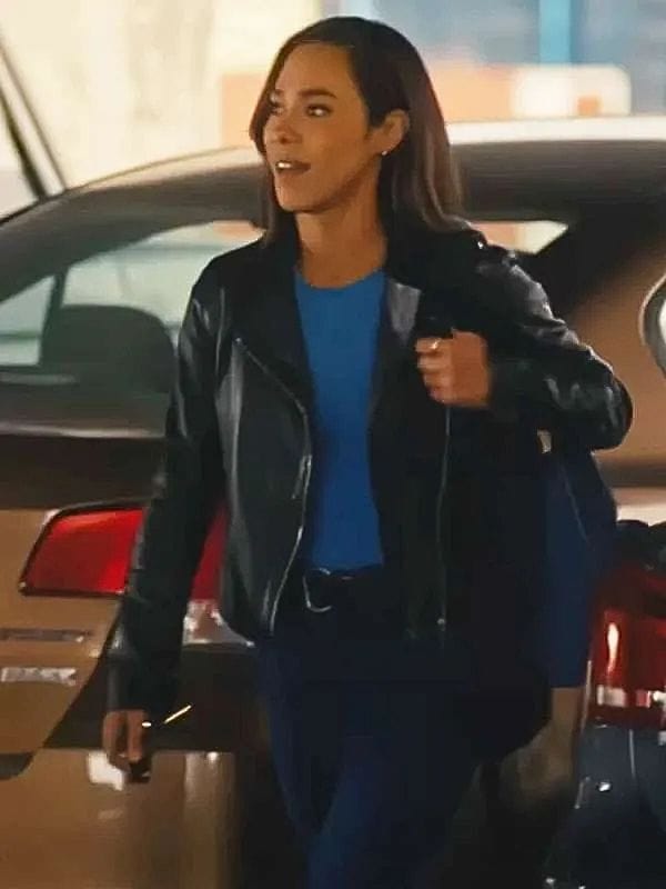 Amber Oliveras Countdown S01 Black Leather Jacket