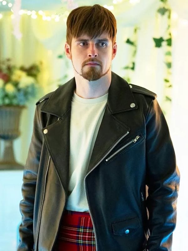 An t-Eilean S01 Andrew MacInnes Black Leather Jacket