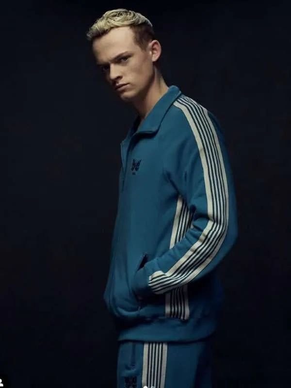 Anson Boon MobLand 2025 Blue Track Jacket