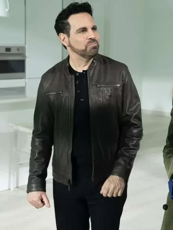 Anthony Marentino And Just Like That S01 Brown Leather Jacket