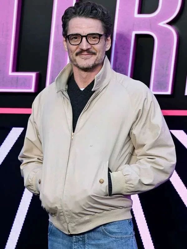 Ballerina 2025 Pedro Pascal Beige Jacket