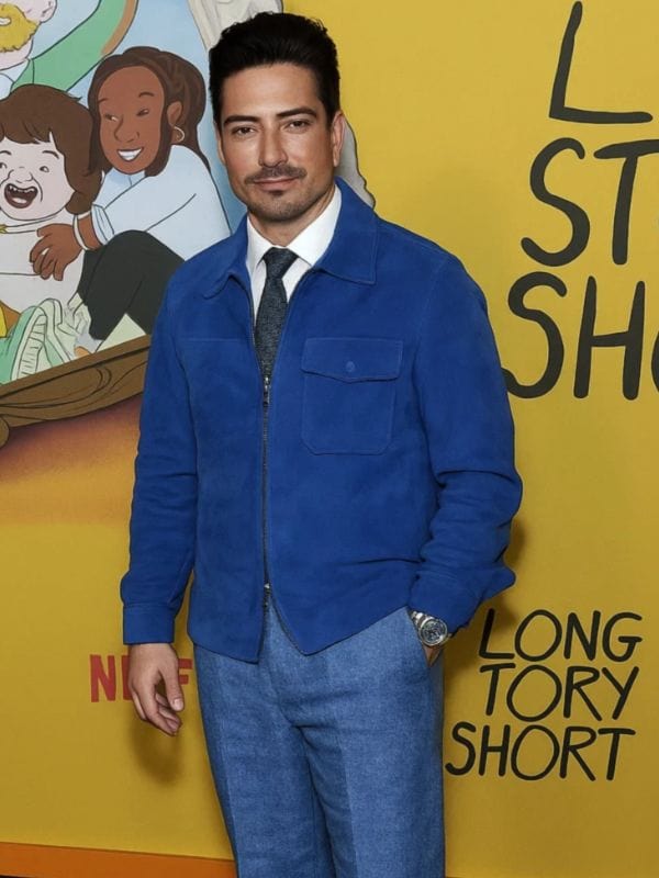 Ben Feldman Long Story Short Premiere Blue Jacket