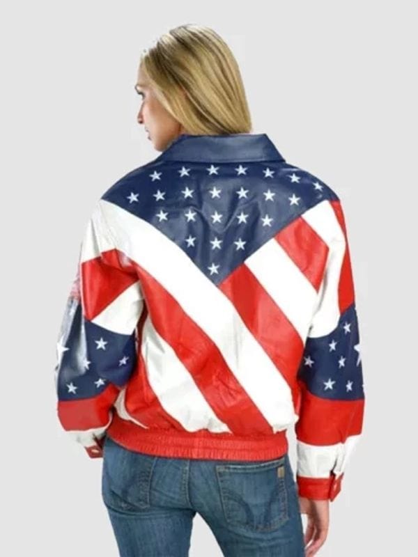 Beyonce Michael Hoban American Flag Jacket