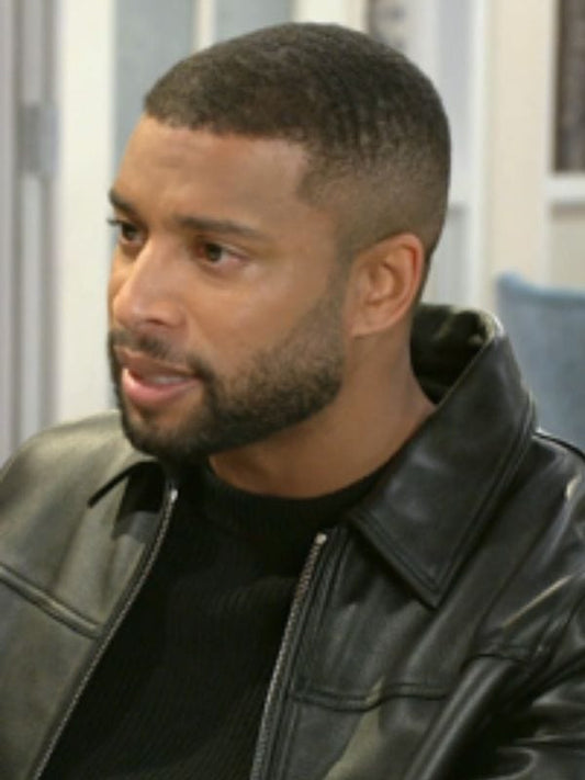 Beyond the Gates Brandon Claybon Leather Bomber Jacket