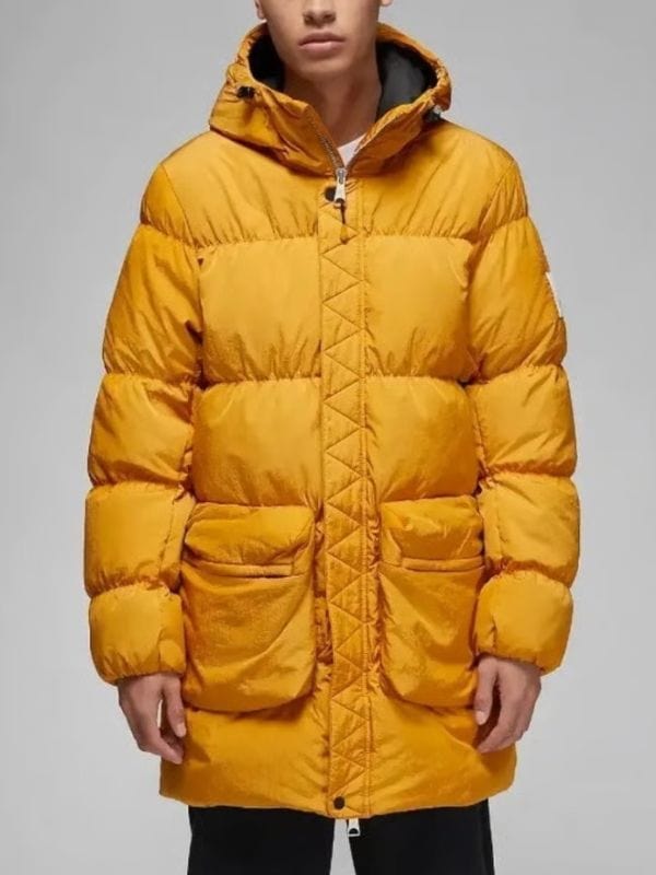 Brassic S06 Vinnie O'Neil Yellow Puffer Coat
