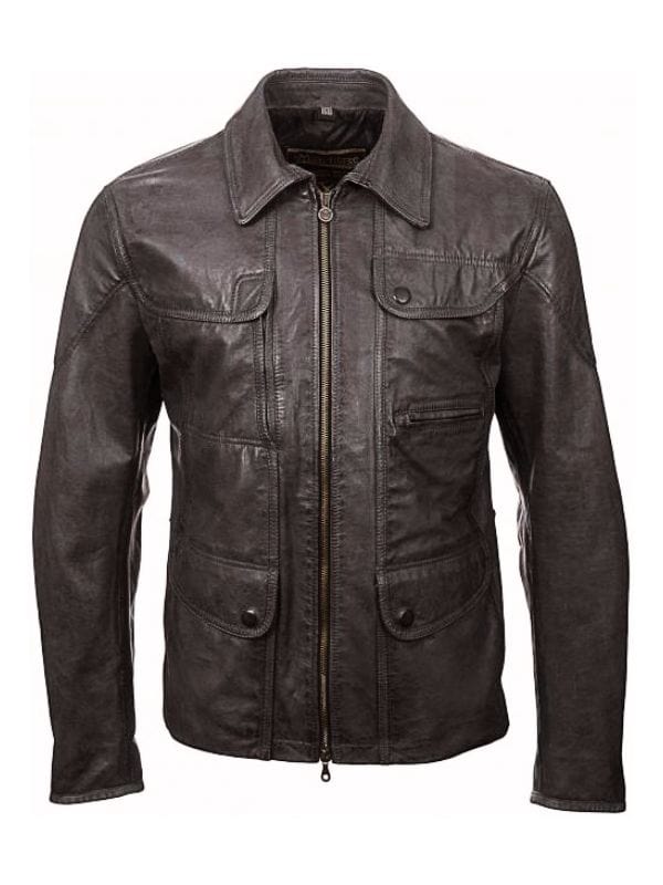 Brilliant Minds S01 Oliver Wolf Leather Jacket Black
