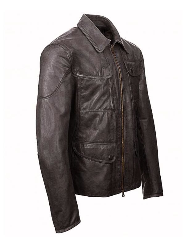 Brilliant Minds S01 Oliver Wolf Leather Jacket Black