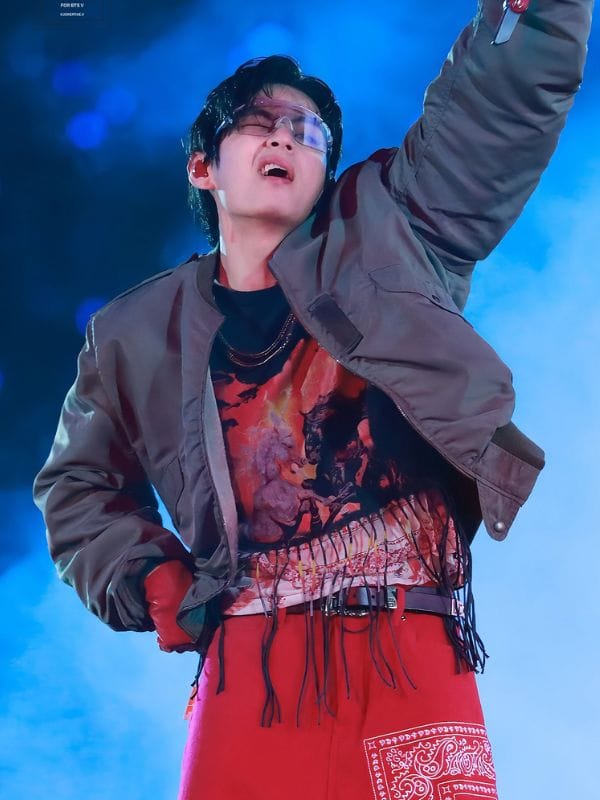 BTS ARIRANG Goyang Day 2 Taehyung Bomber Jacket