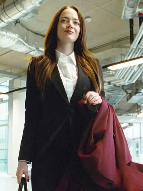 Bugonia Emma Stone Black Blazer