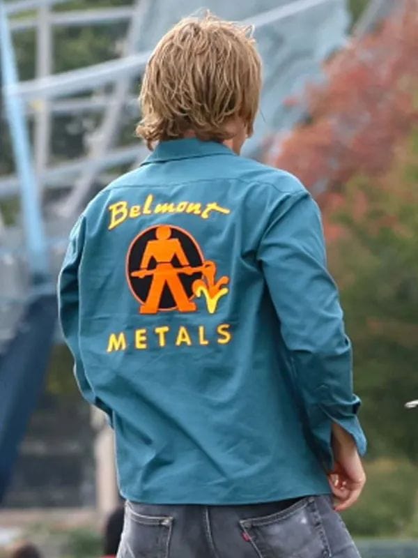 Caught Stealing 2025 Austin Butler Green Jacket