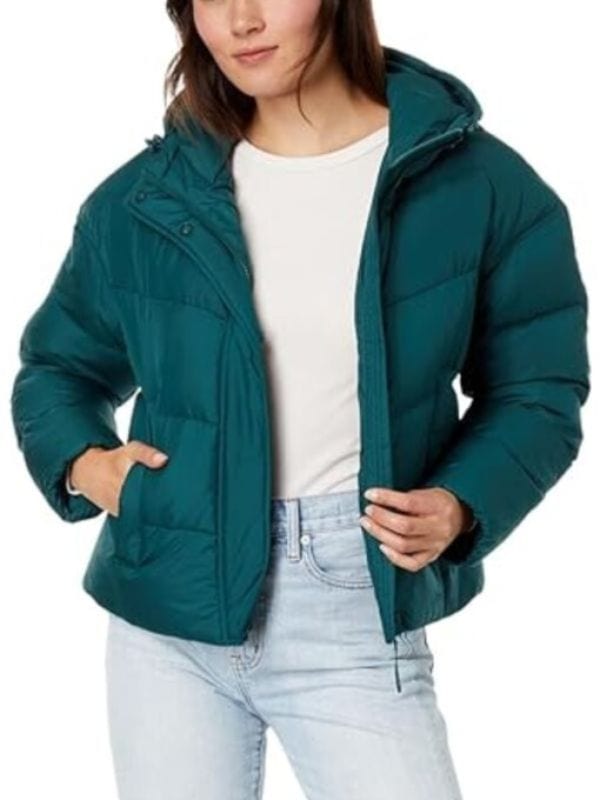 Stella Kidd Chicago Fire Miranda Rae Mayo Teal Puffer Jacket