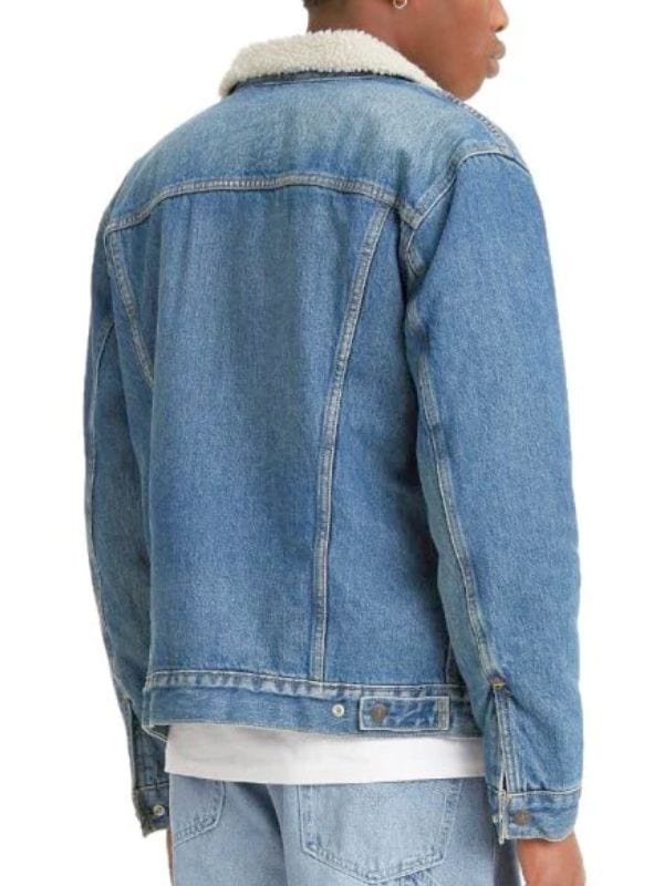 Chicago P.D. S11 Anthony Baker Denim Shearling Jacket