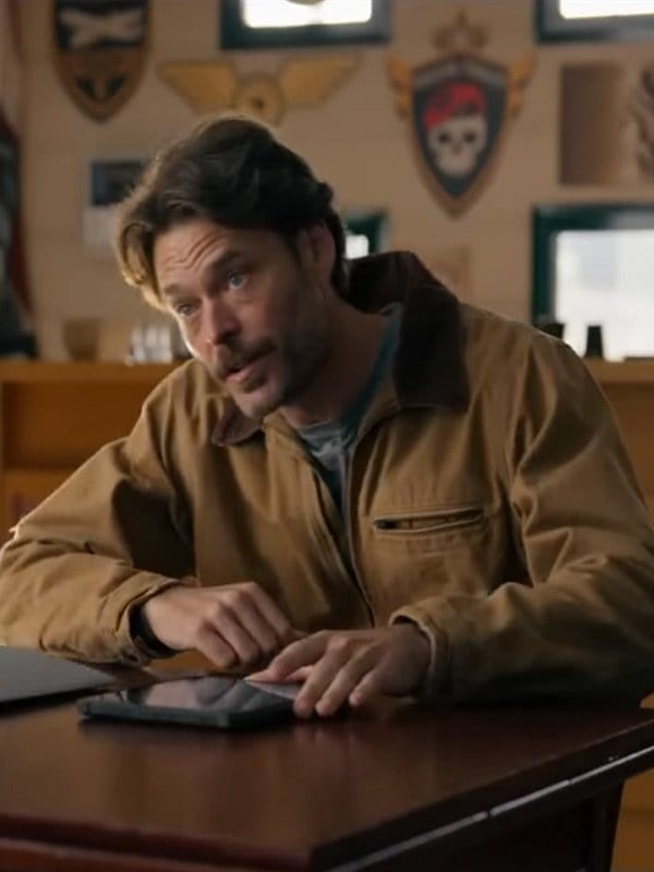 Christopher Backus Dirty Angels 2024 Brown Jacket