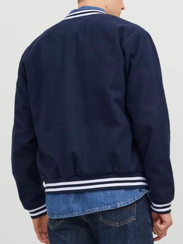 Cobra Kai S06 Ralph Macchio Blue Bomber Jacket