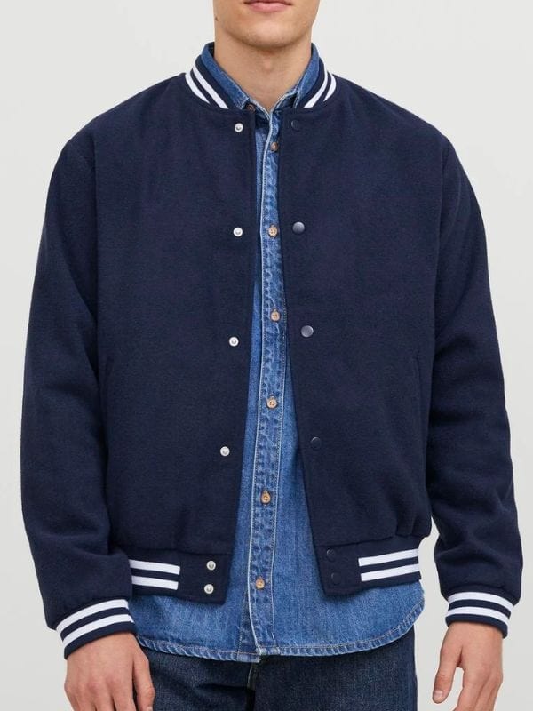 Cobra Kai S06 Ralph Macchio Blue Bomber Jacket