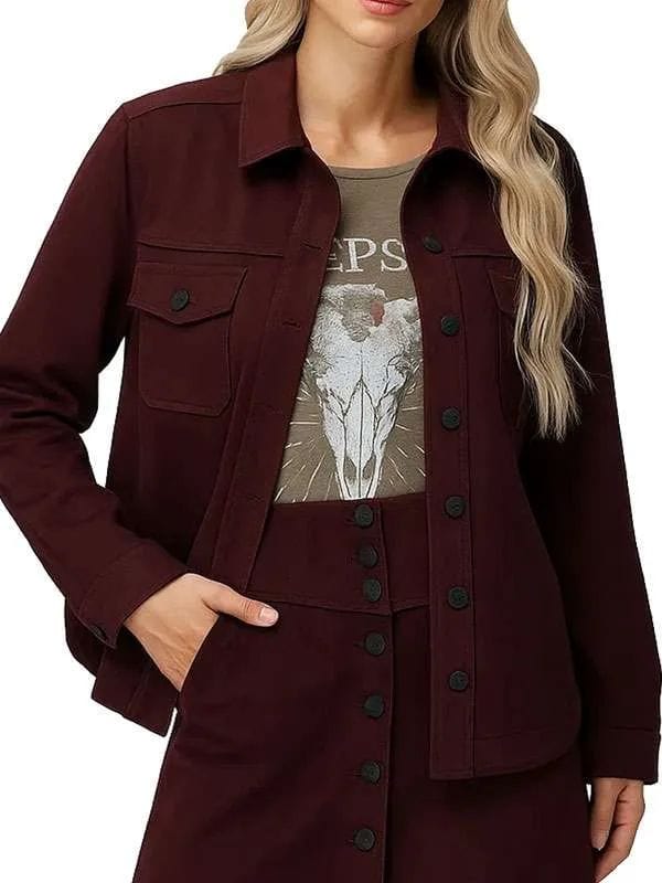 Countdown S01 Amber Oliveras Maroon Jacket
