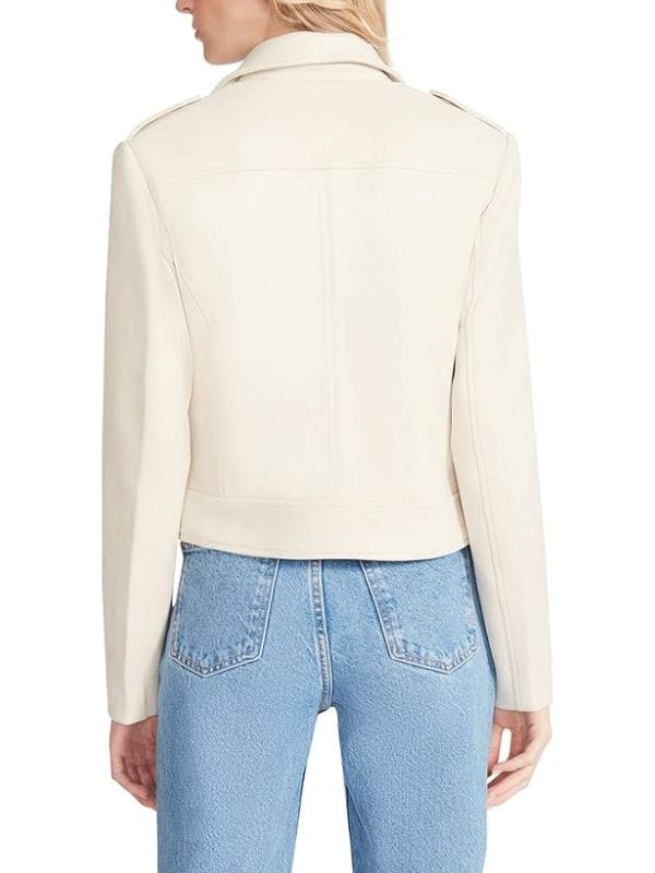 Days Of Our Lives Holly Jonas Beige Biker Jacket