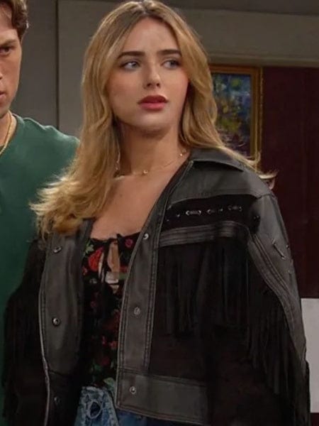 Days Of Our Lives Holly Jonas Fringe Leather Jacket