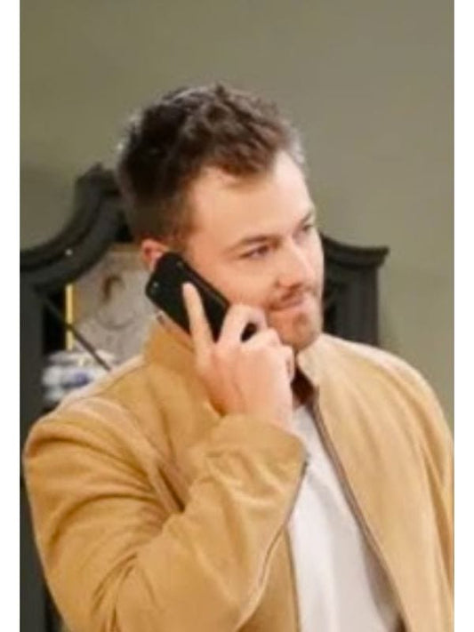 Days Of Our Lives Peyton Meyer Beige Suede Jacket