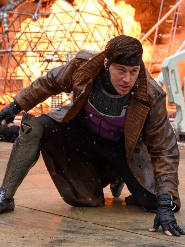 Deadpool & Wolverine Channing Tatum Brown Leather Coat