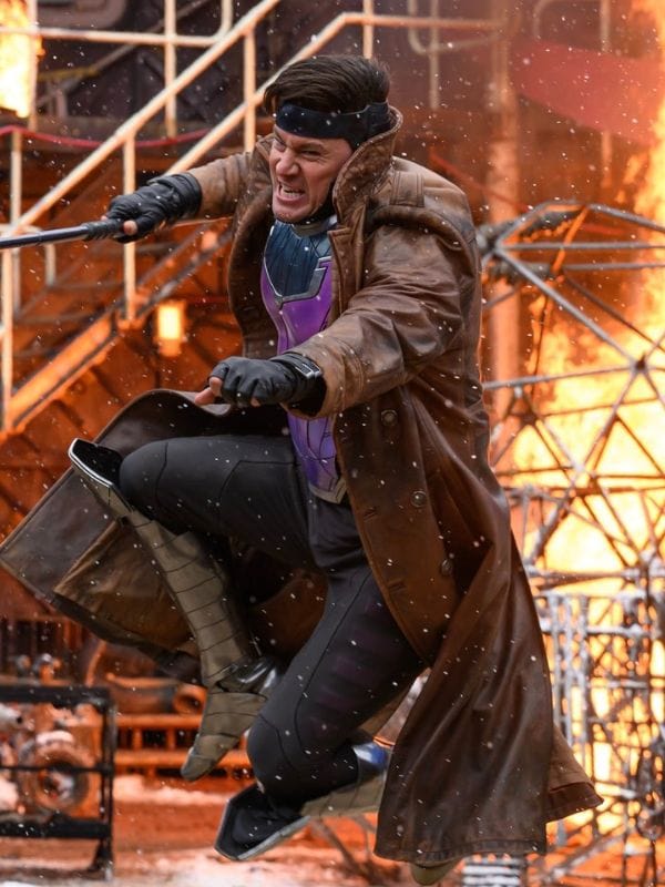 Deadpool & Wolverine Channing Tatum Brown Leather Coat