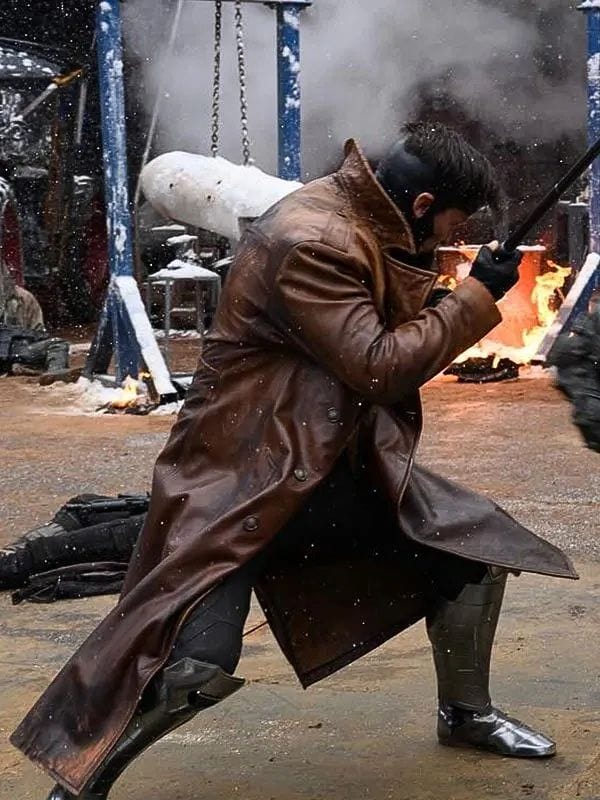 Deadpool & Wolverine Channing Tatum Brown Leather Coat