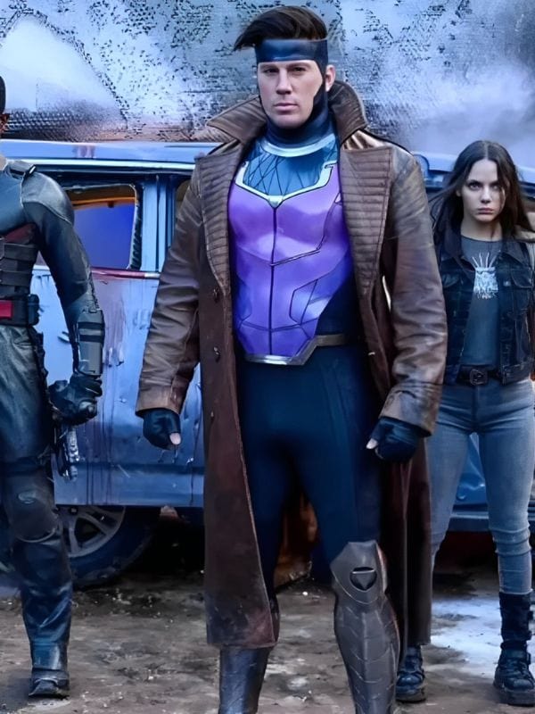 Deadpool & Wolverine Channing Tatum Brown Leather Coat