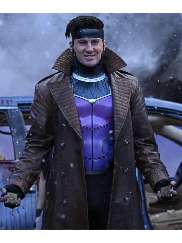 Deadpool & Wolverine Channing Tatum Brown Leather Coat