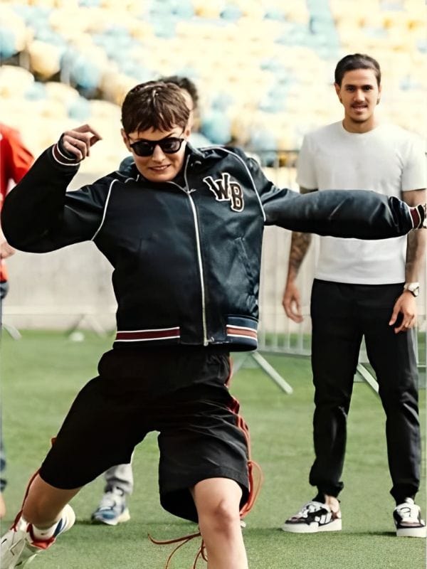 Deadpool & Wolverine Emma Corrin Black Varsity Jacket