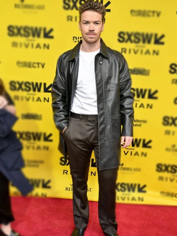 Death Of A Unicorn 2025 Will Poulter Black Coat