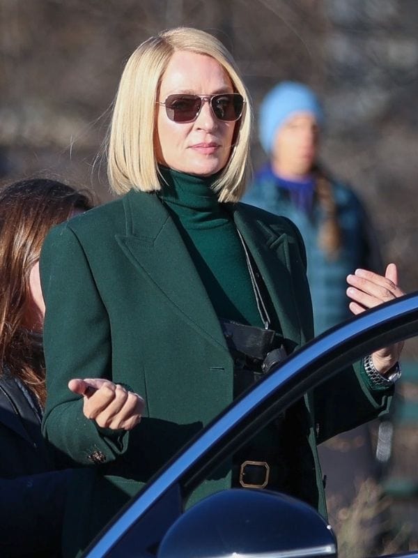Dexter Resurrection 2025 Uma Thurman Green Blazer
